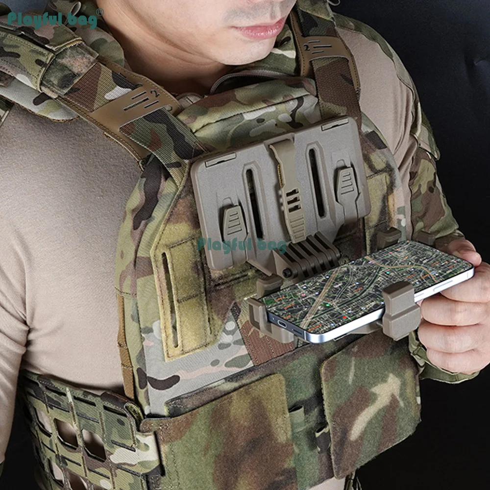 Soporte táctico MOLLE para teléfono móvil plegable compacto - imagen 5