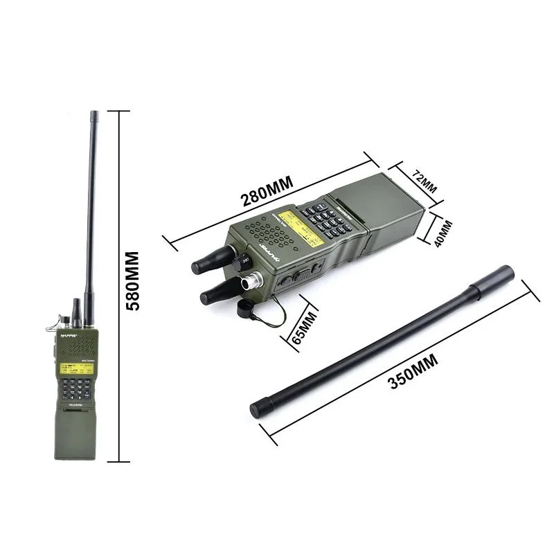 PRC-152 funda radio táctica dummy con antena para walkie interfono - imagen 5