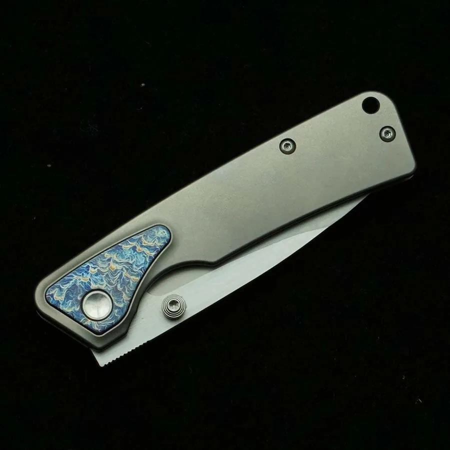LEMIFSHE Navaja plegable EDC bolsillo Titanio y Acero M390 - imagen 5