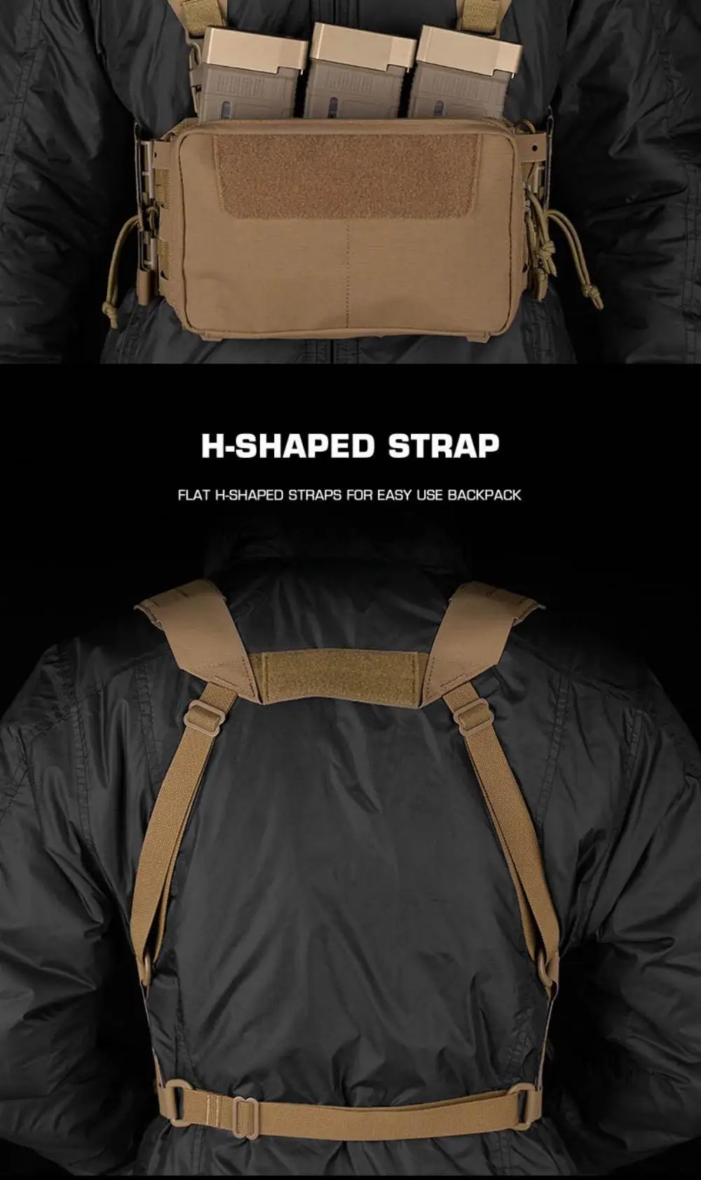 Paneles laterales MOLLE para expansión modular del kit