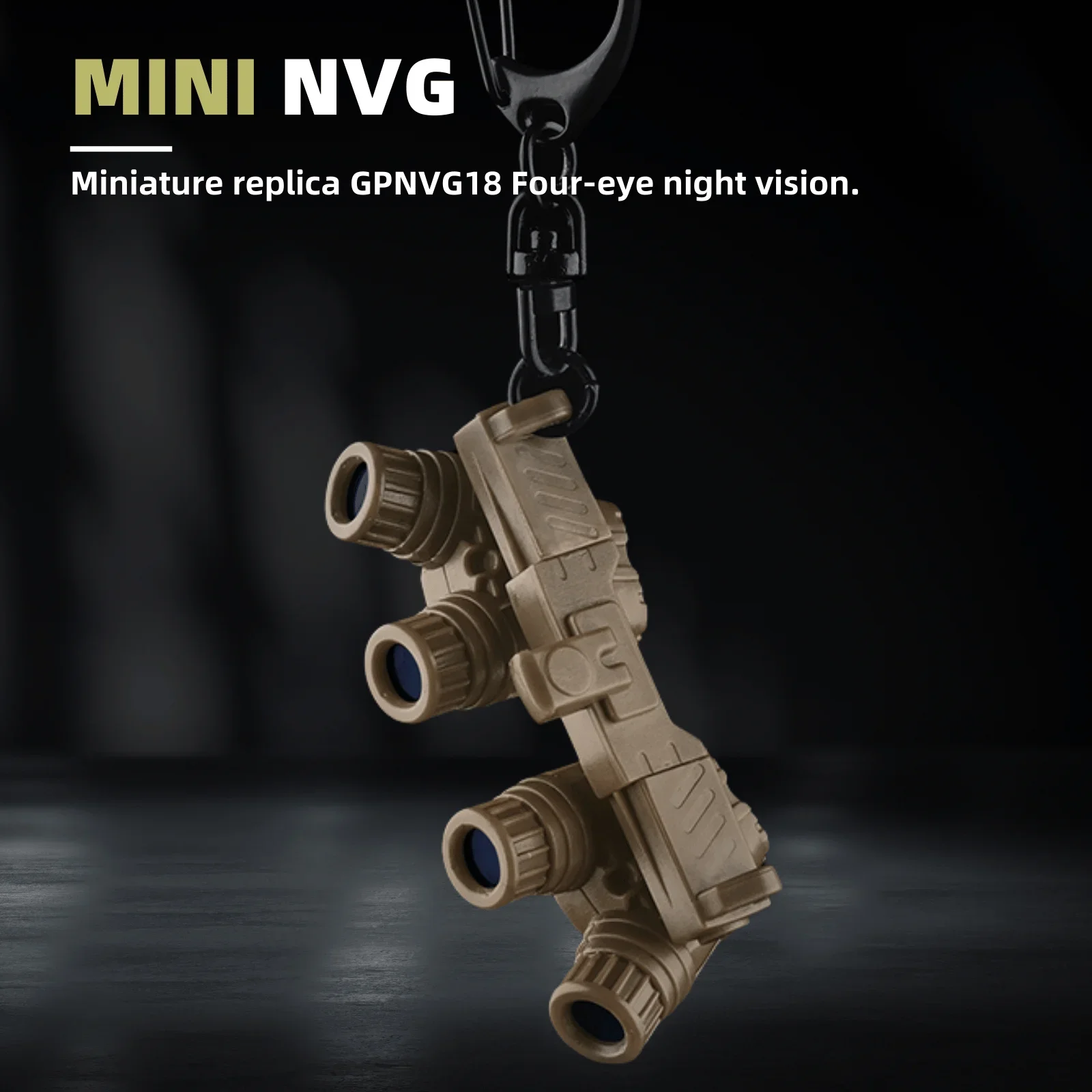 Llavero táctico visión nocturna GPNVG18 para caza, airsoft y exteriores - imagen 2