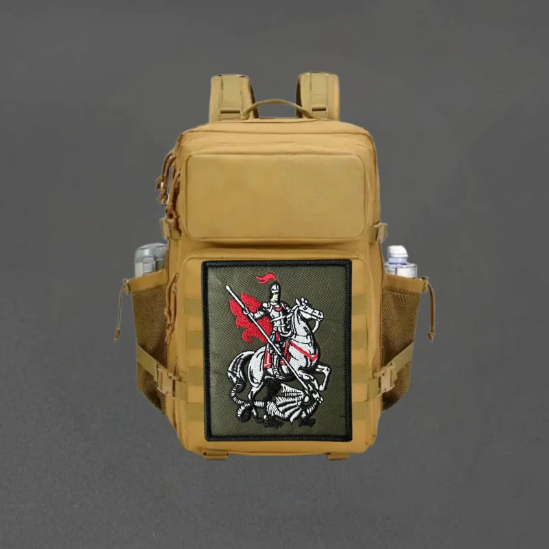 Parche táctico bordado San Jorge con velcro para chaleco y mochila - imagen 4