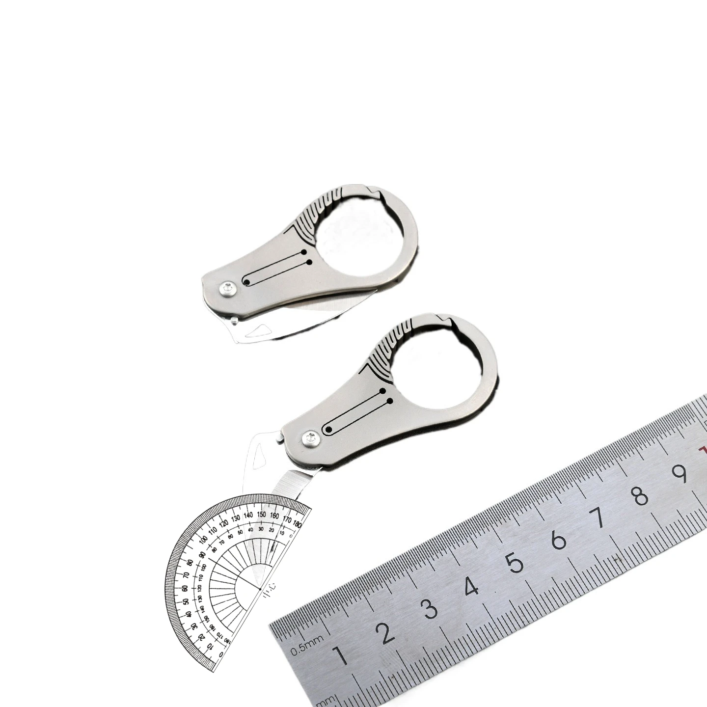 Mini cuchillo EDC de titanio para llavero y abrir paquetes - imagen 5