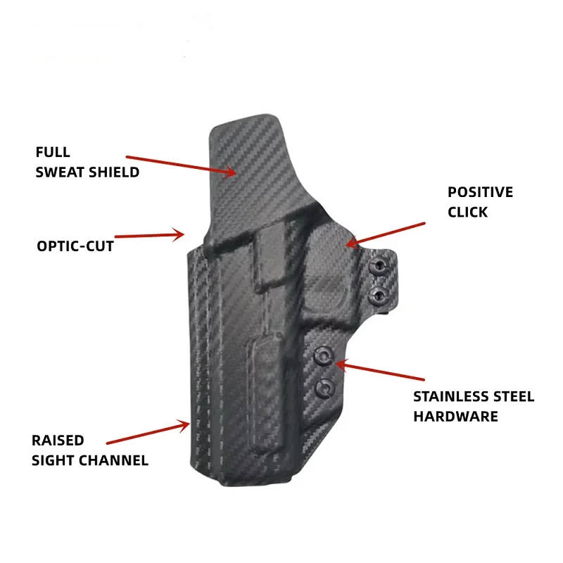 Funda IWB carbono con extracción rápida para pistola - imagen 2