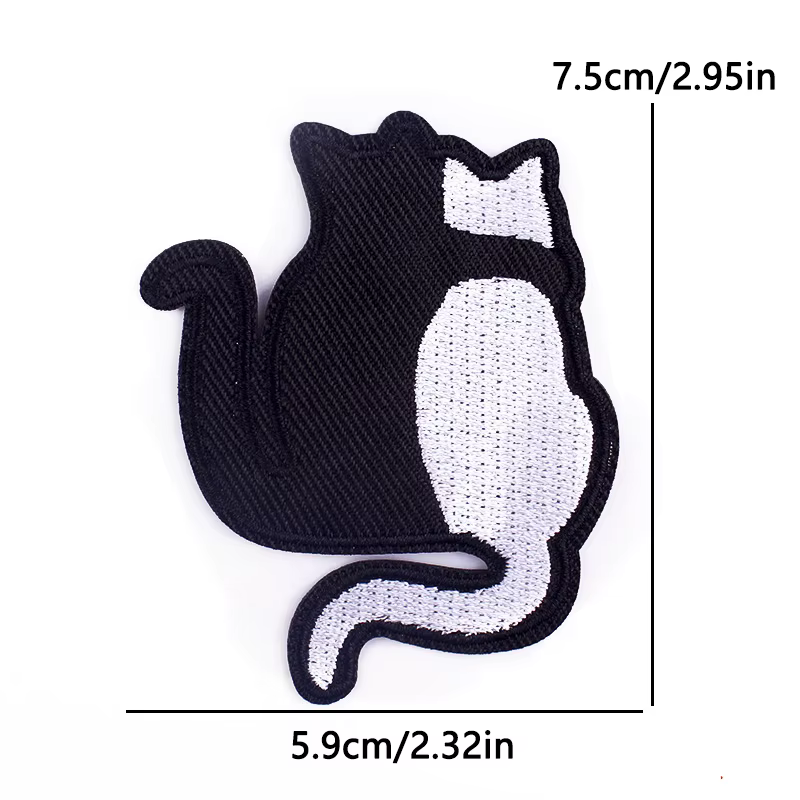 Parche termoadhesivo gatitos estilo tierno – Tarot y gatos bordados - imagen 4