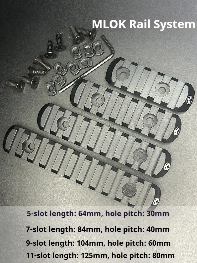 Element guardamanos riel táctico Picatinny 20 mm metal MOE/MLOK - imagen 5