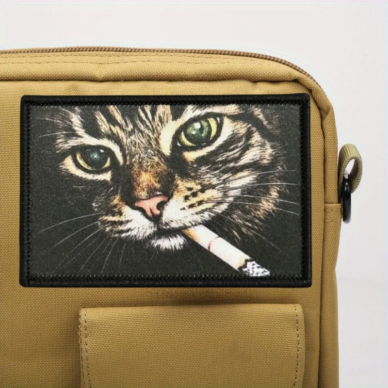 Parches tácticos de gato con gancho y bucle para mochilas - imagen 3