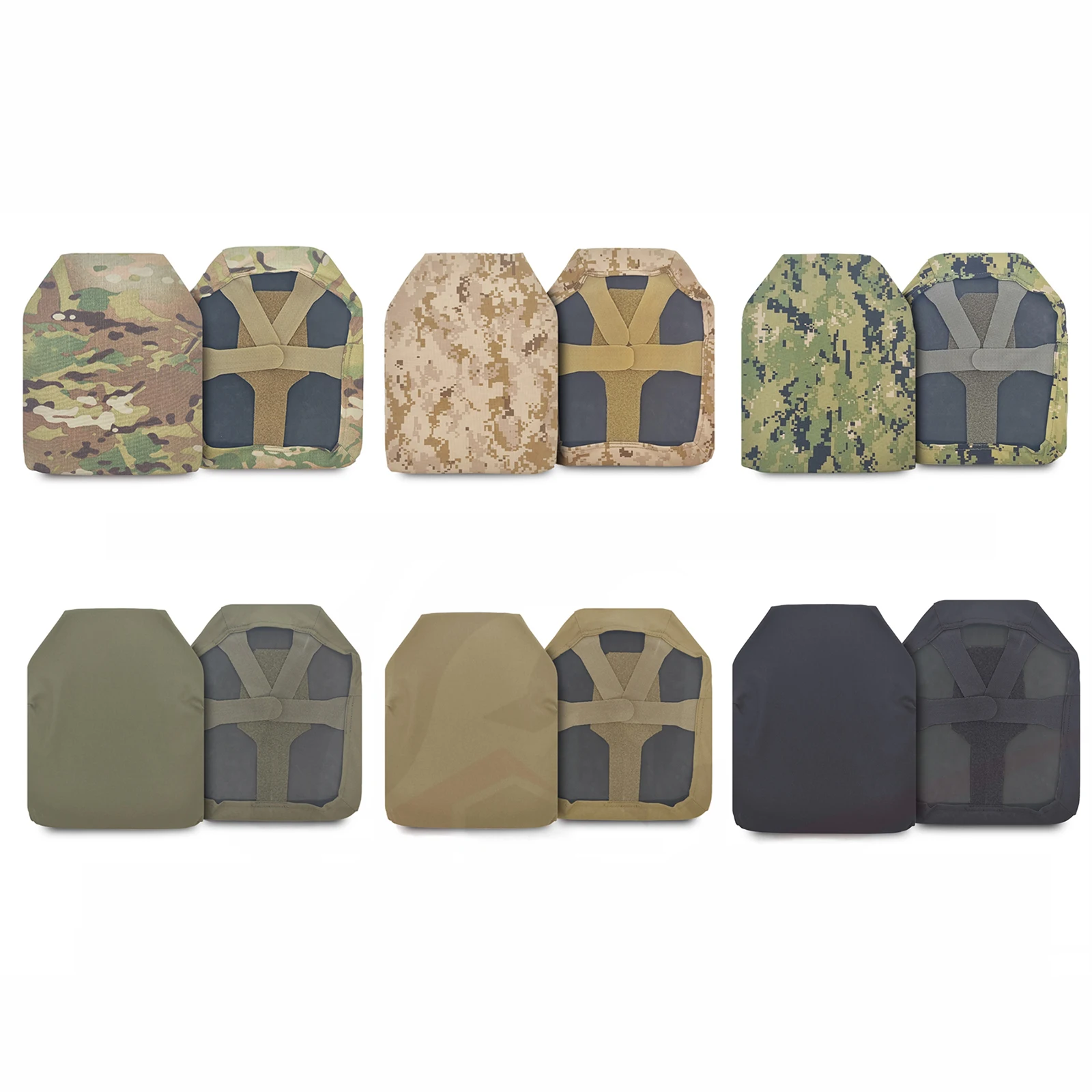 Funda protectora táctica de camuflaje para chaleco SS con inserto de EVA y cubierta de almacenamiento