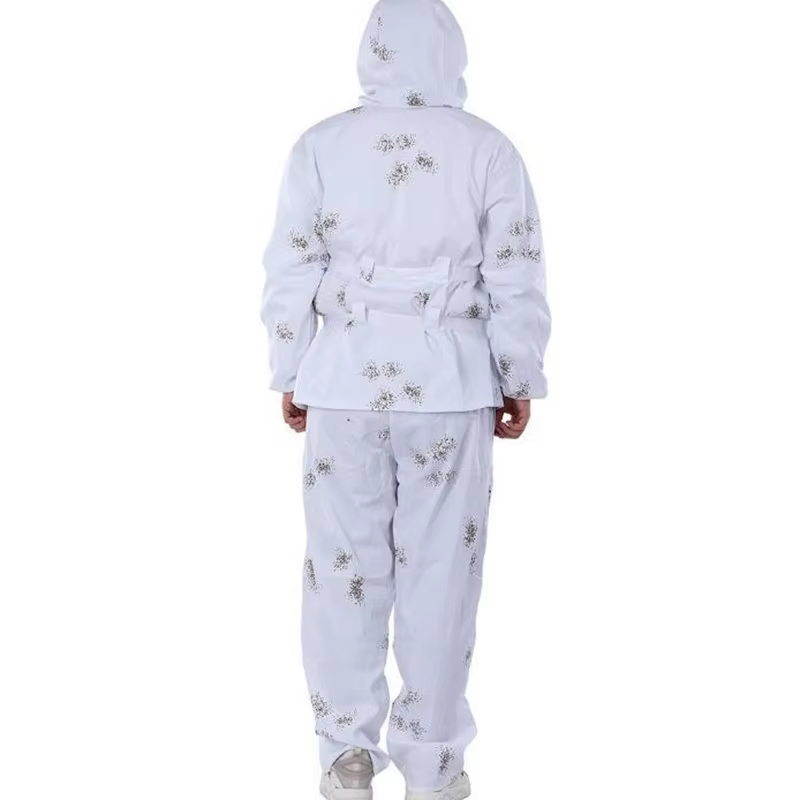 Traje táctico camuflaje blanco nieve: chaqueta y pantalón - imagen 3