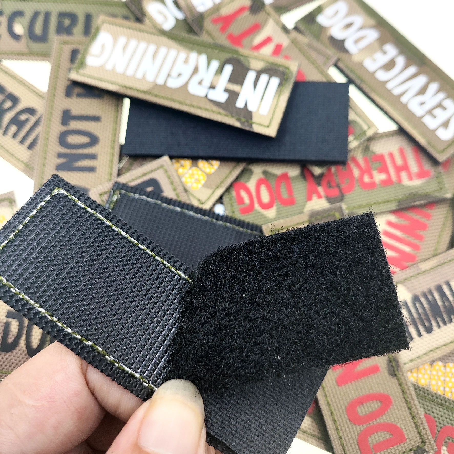 Chaleco táctico camuflaje militar para perro – Velcro - imagen 3
