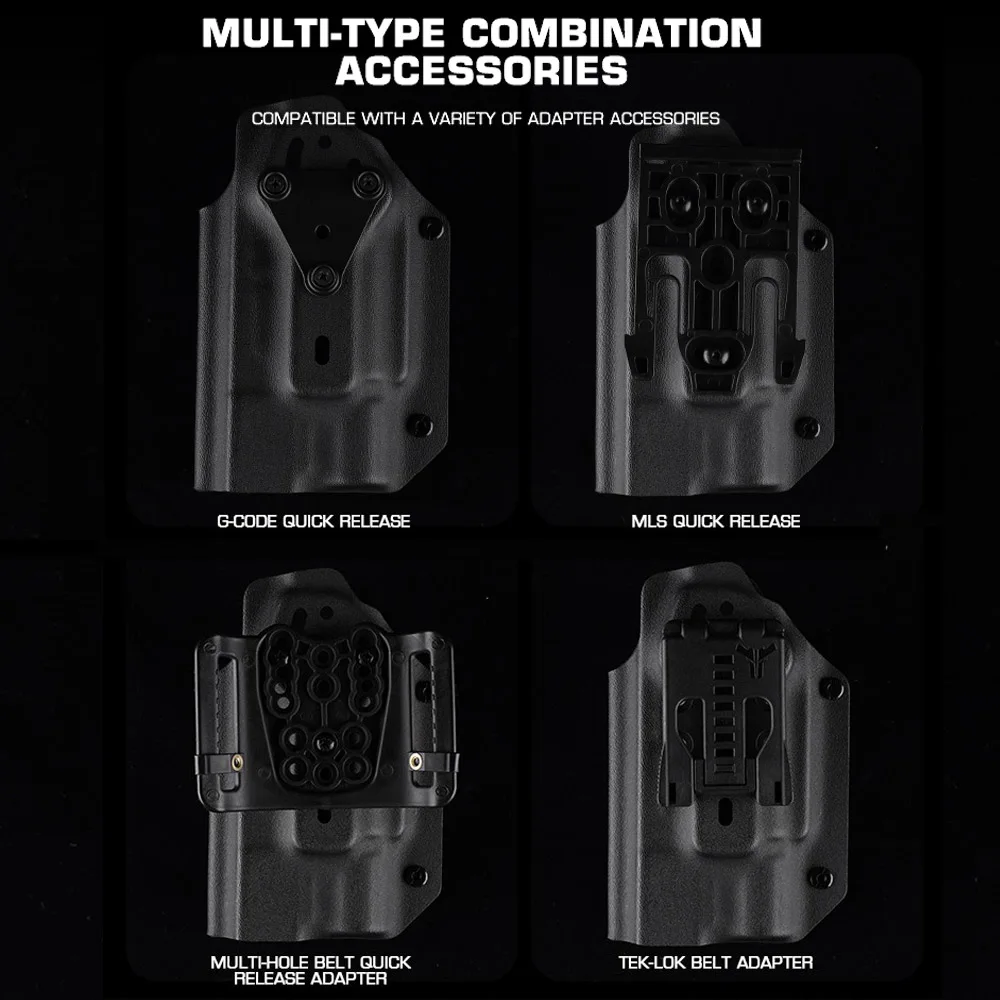 Funda táctica de Kydex para pistola Glock con linterna X300U-A - imagen 2