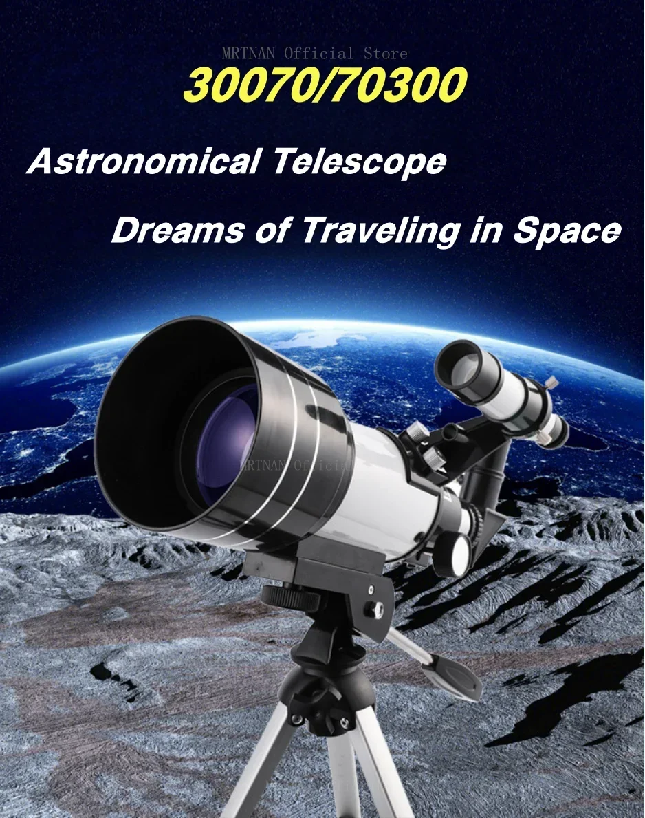 Telescopio para observación de la Luna y el cielo