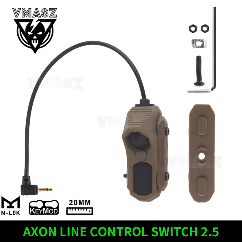 Interruptor de presión táctico airsoft con linterna y mando PEQ-15/NGAL - imagen 3