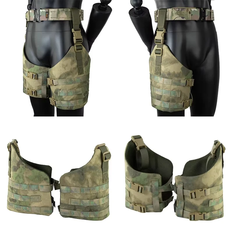 Polainas MOLLE tácticas para pierna con correas de montaje