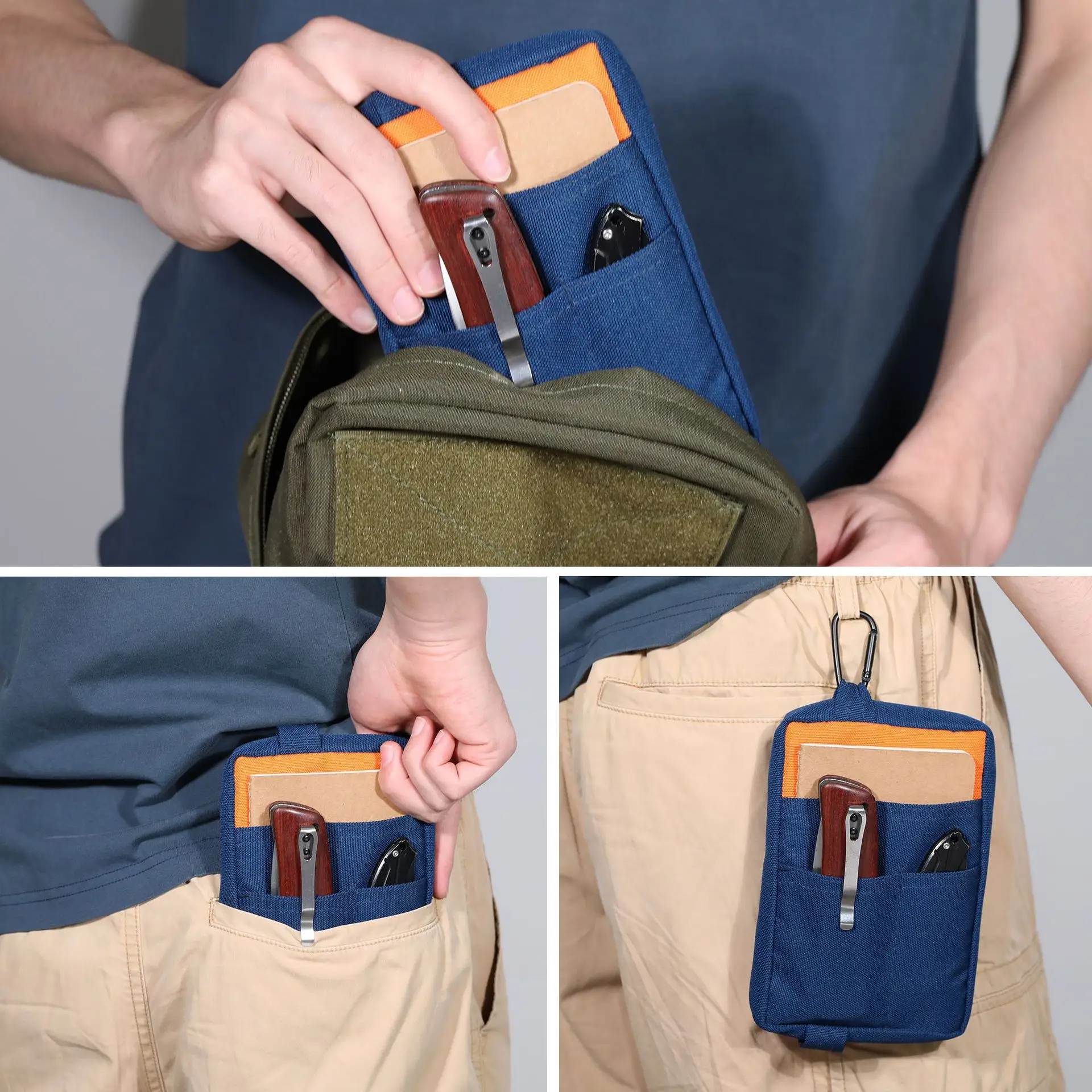Riñonera táctica doble capa para exteriores con bandolera - imagen 5