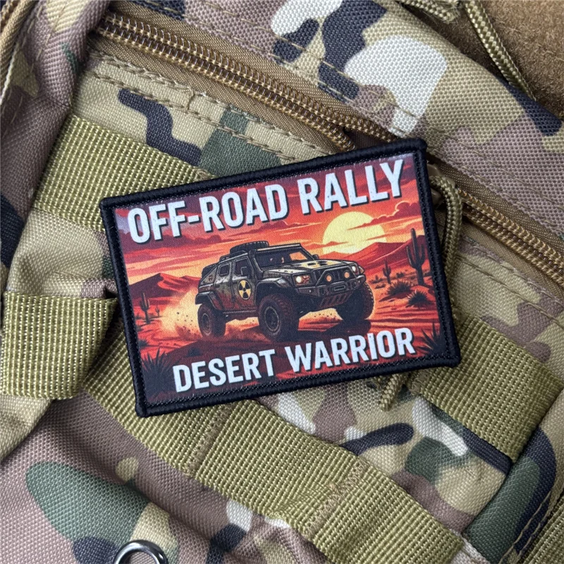 Parche táctico morale con velcro Guerrero del Desierto Todoterreno - imagen 4