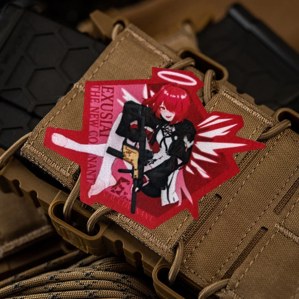 Parche táctico militar para niñas con insignia moral anime gancho - imagen 4