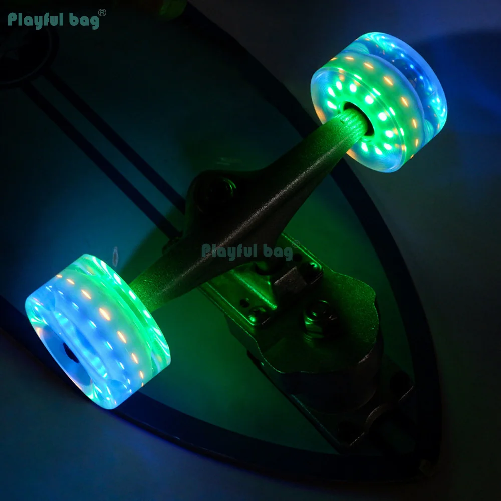 Ruedas patines doble fila sin luces con rodamientos de repuesto