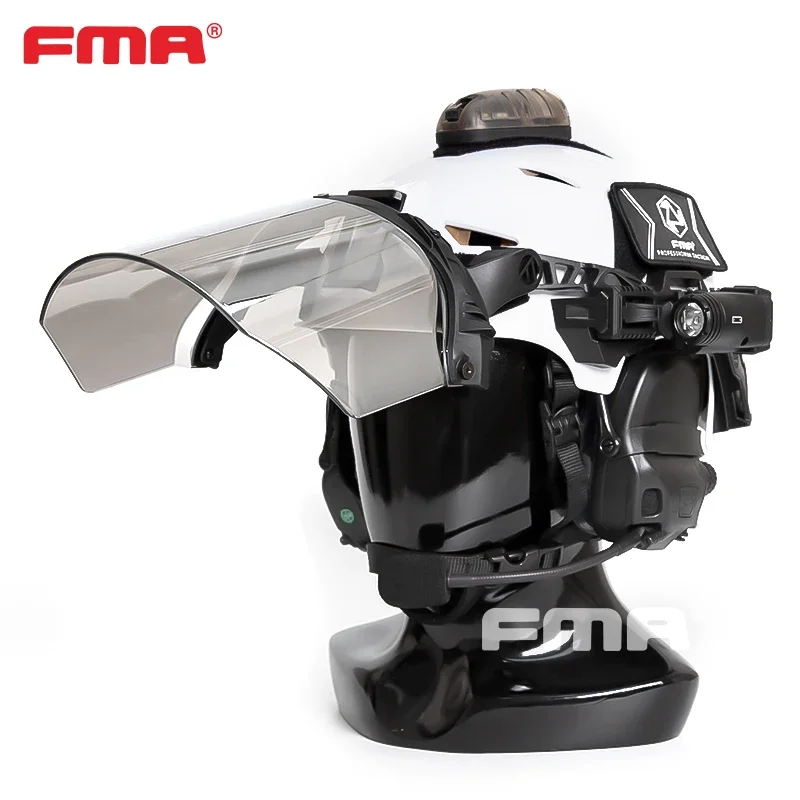 Máscara protectora táctica Paintball EX con gafas para casco y lente abatible antiniebla - imagen 3