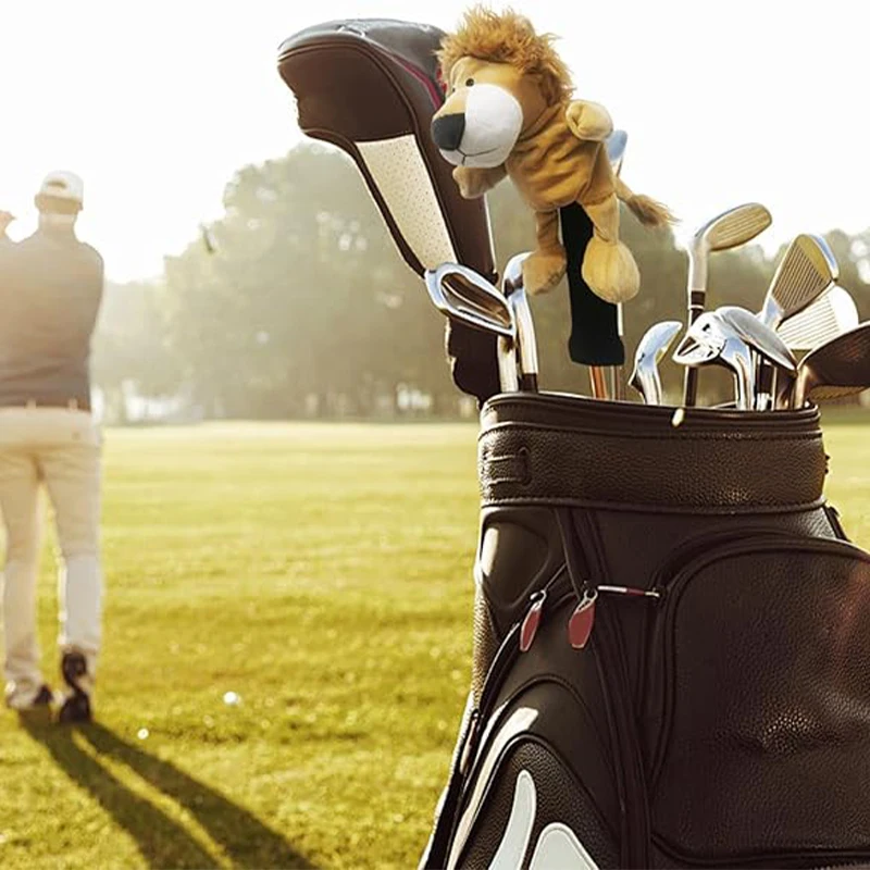 Funda protectora de golf de felpa estilo animal antifricción cabeza - imagen 5