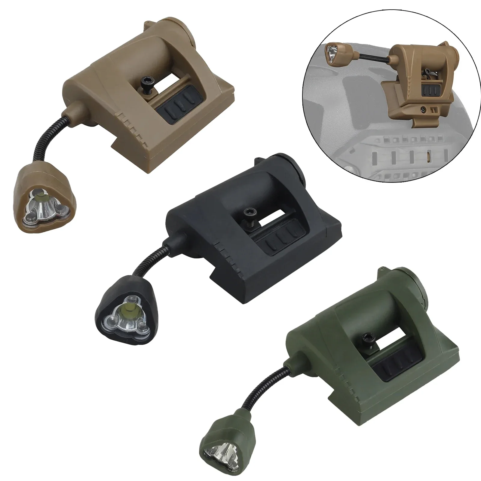 MPLS CHARGE Luz Táctica para Casco – 4 Modos LED IR Verde Rojo Blanco - imagen 2