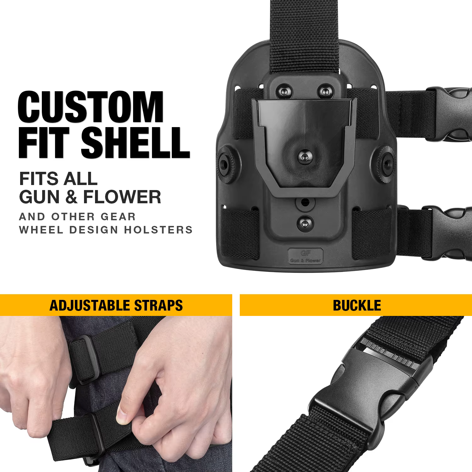 Funda de pierna Drop Leg para pistola 1911 Full Size 5'' sin riel - imagen 2