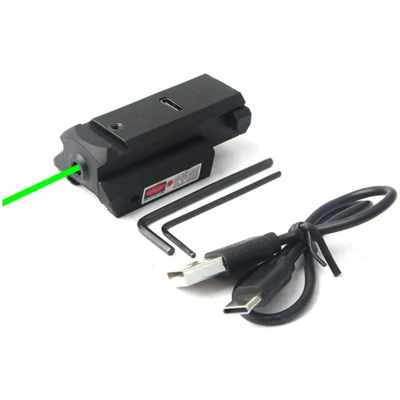 Mira láser verde y roja para riel Picatinny Weaver Glock - imagen 4