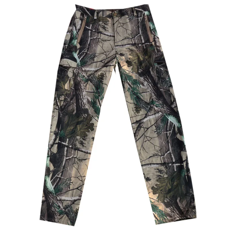 Pantalón táctico lana aislamiento térmico camuflaje biónico caza pesca resistente agua