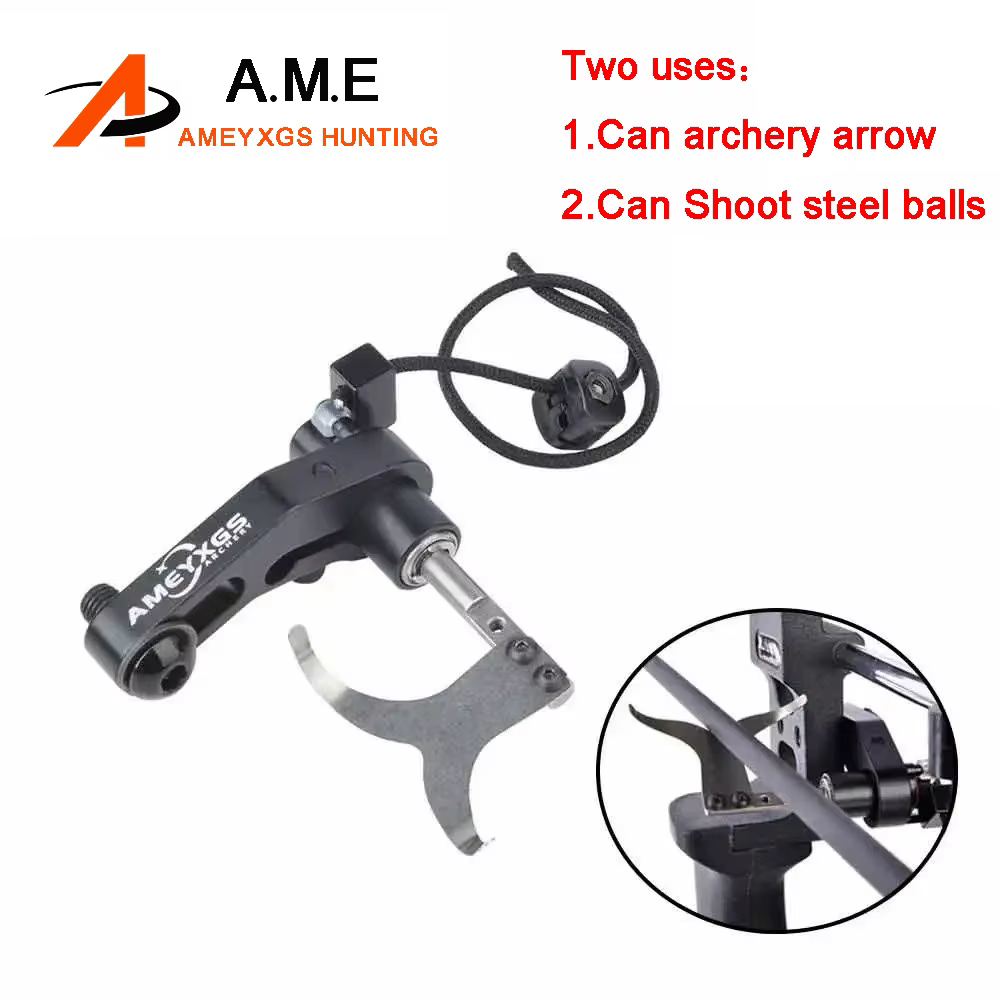 Reposaflechas CNC en metal para arco compuesto mano derecha robusto - imagen 2