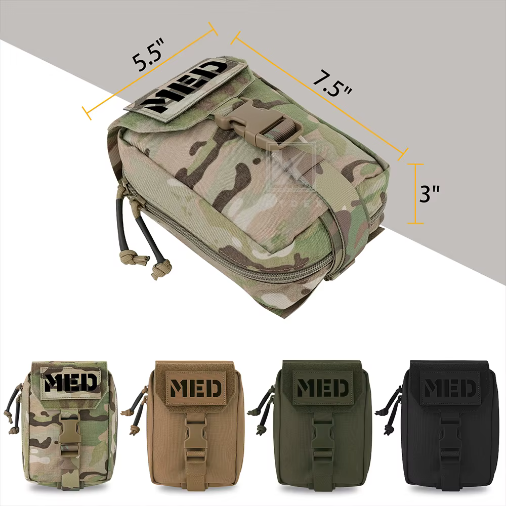 Bolsa instalada en sistema MOLLE