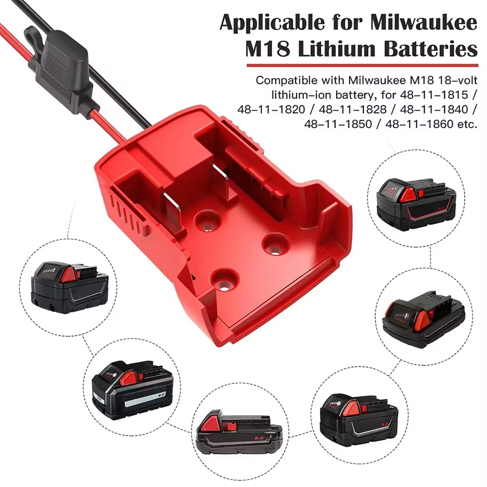 Adaptador de batería Li-ion para Makita Dewalt Milwaukee casero - imagen 4