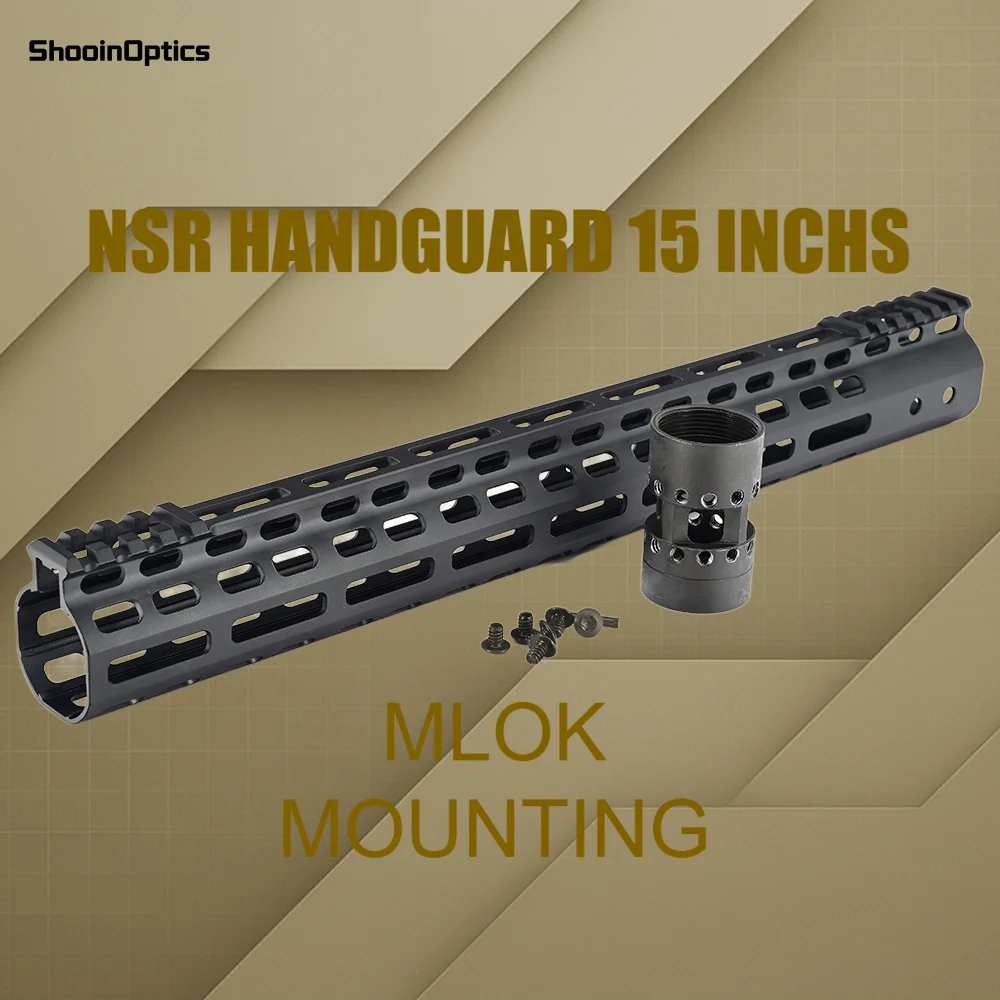 Protector de mano NSR con riel picatinny y zonas M-LOK