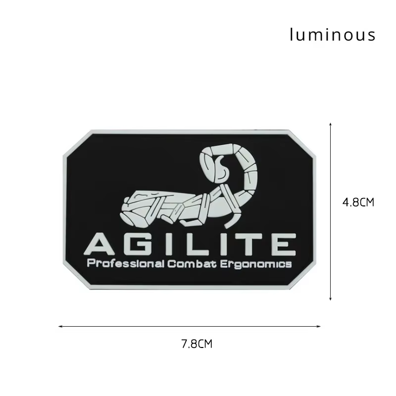 AGILITE Parche táctico escorpión PVC reflectante para mochila - imagen 4