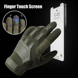 Guantes tácticos unisex dedos completos pantalla táctil aire libre