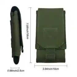 Funda táctica para teléfono nailon EDC camuflaje caza mochila