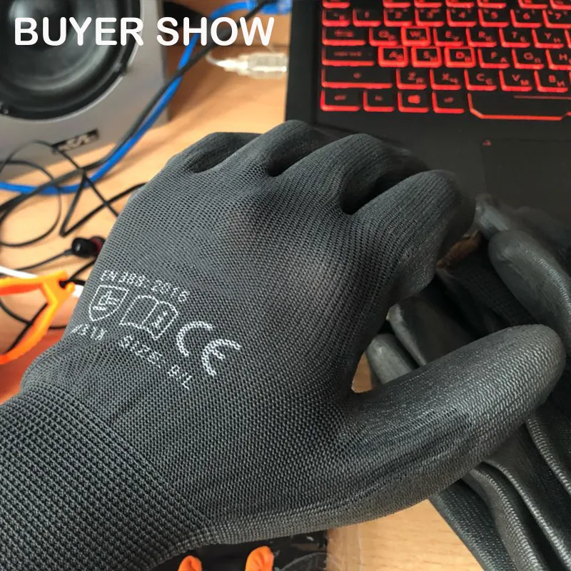 Guantes usados en taller