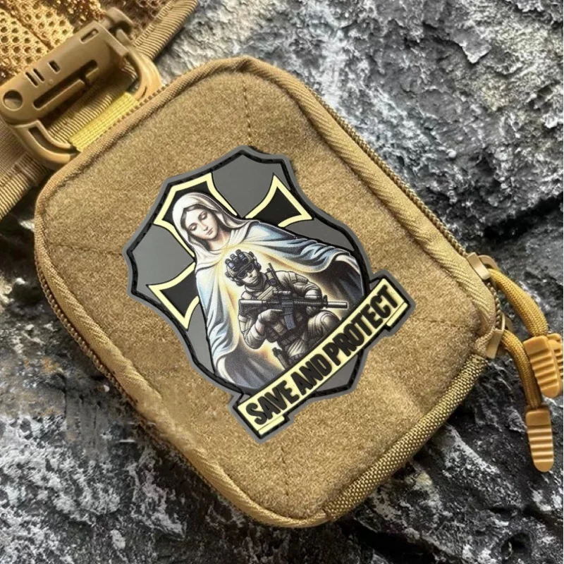 Parche táctico PVC con velcro gancho y bucle para mochila, brazalete - imagen 5
