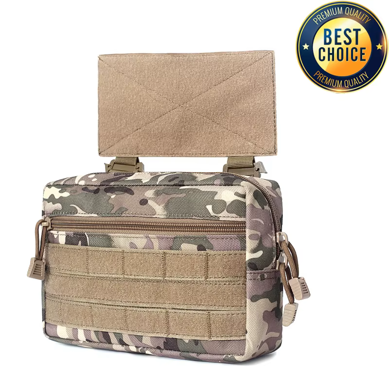 Bolsa táctica 1000D subabdominal para portaplacas