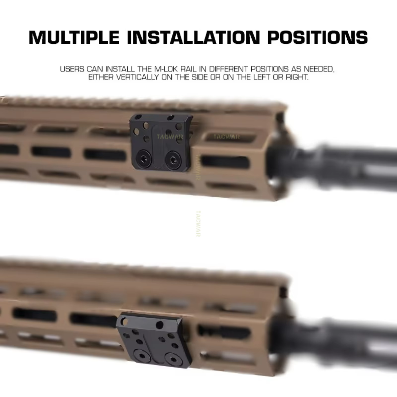 Soporte X Offset Scout Mount M-Lok para linterna táctica Airsoft - imagen 4