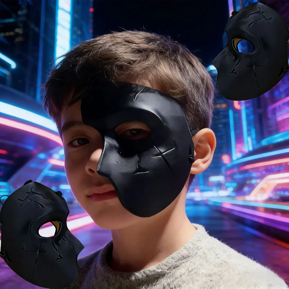 Máscara táctica media cara 3D impresa cuervo para cosplay - imagen 4