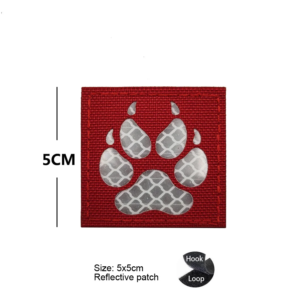 Parche táctico K9 bandera americana infrarroja con velcro para mochila - imagen 5