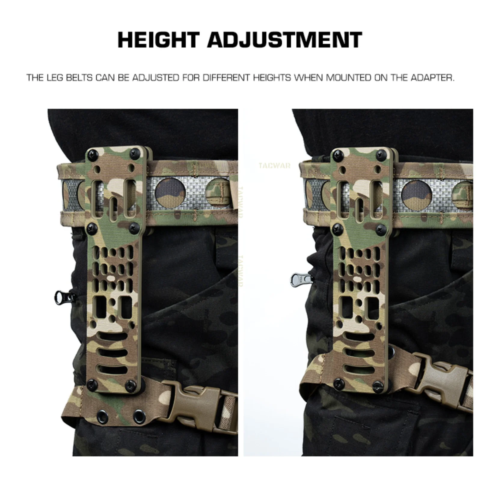 Adaptador táctico modular QLS para funda de pistola correa muslo caza - imagen 5