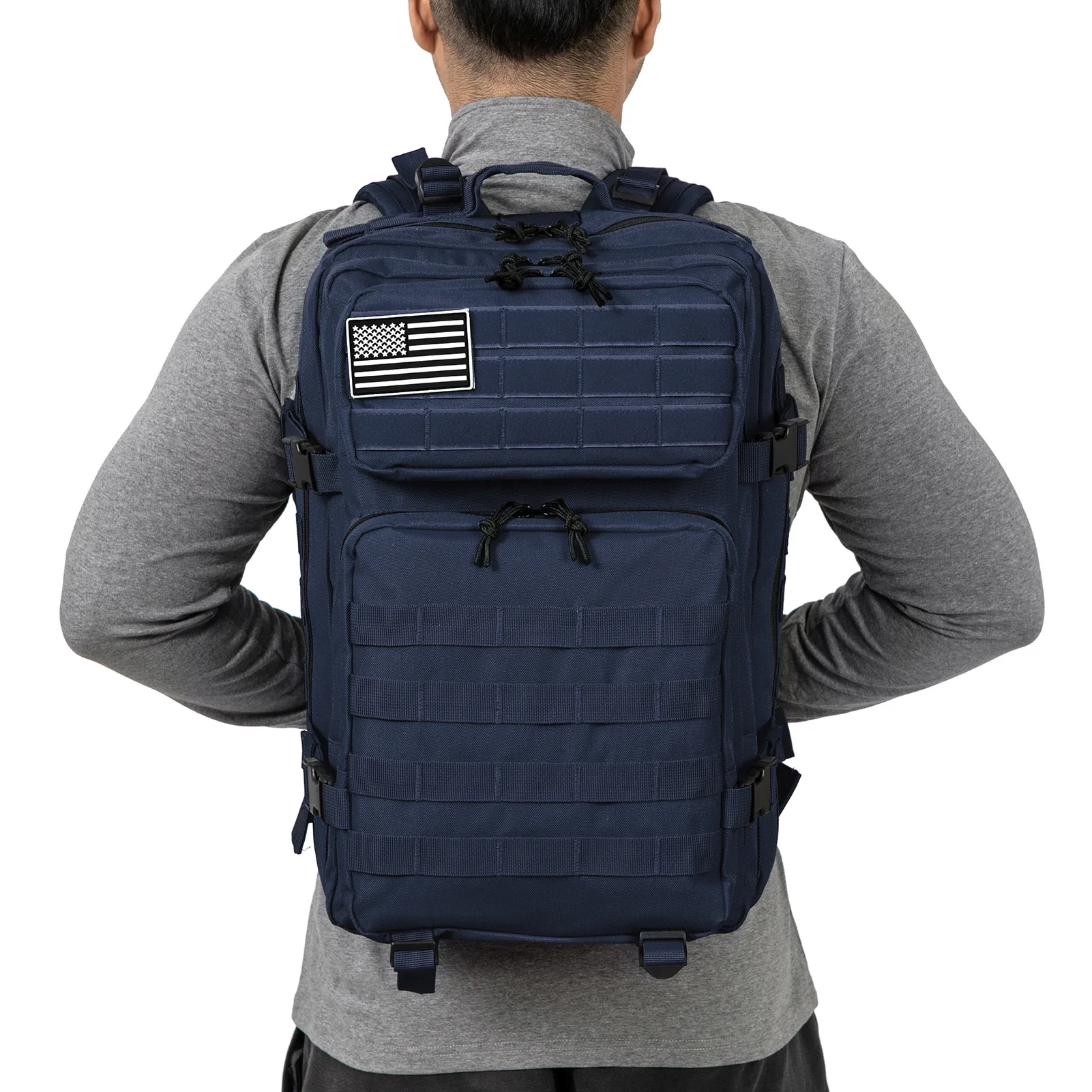 Mochila táctica MOLLE alta capacidad hombre senderismo camping - imagen 4