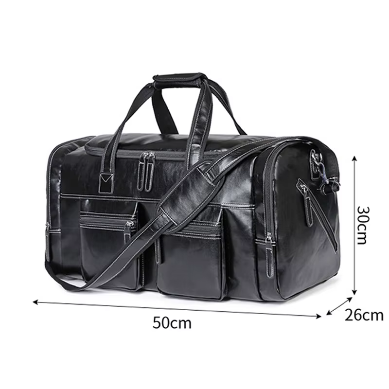 Bolsa de viaje unisex con compartimento para calzado y hombro cruzado - imagen 3