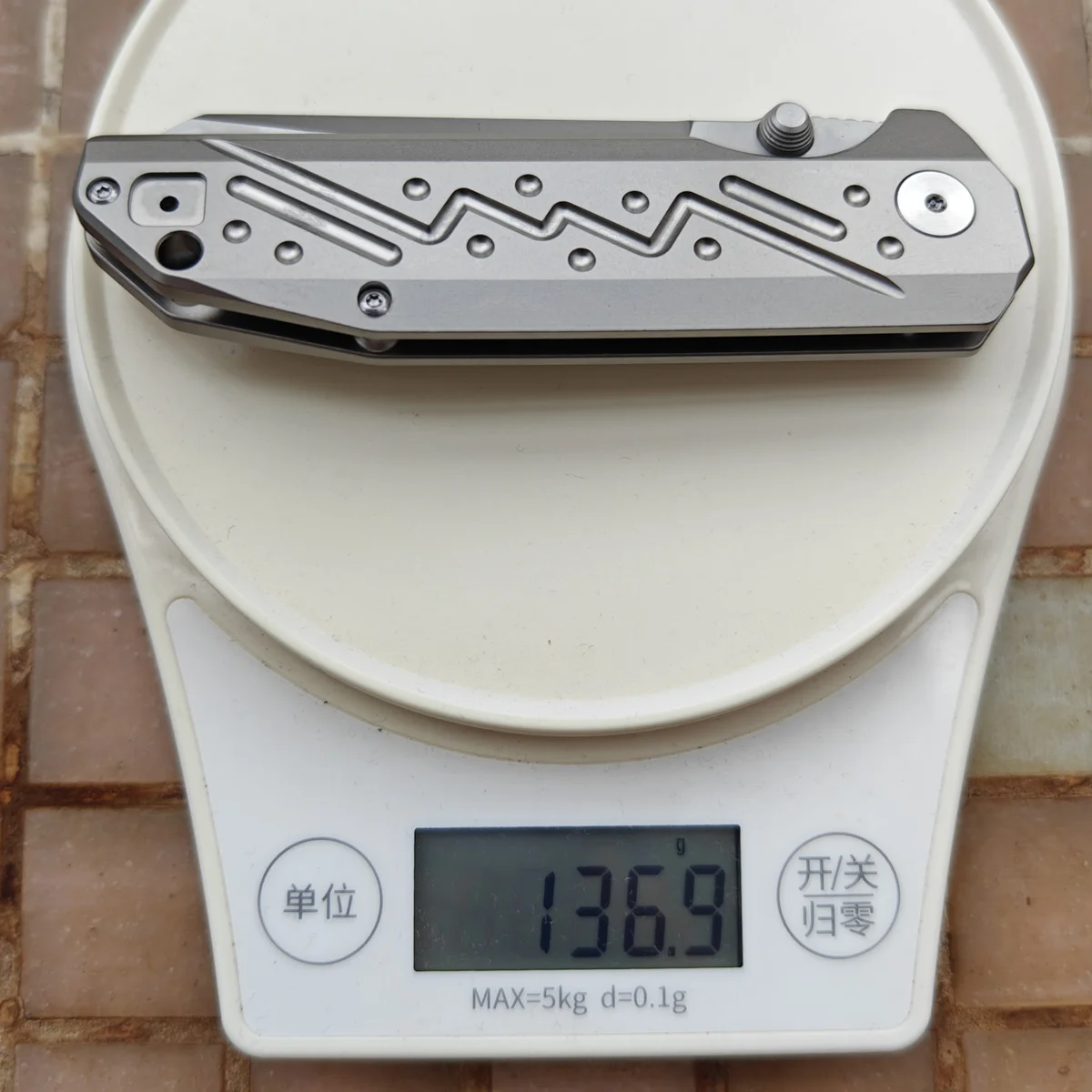 Cuchillo EDC HawkZone Reverse Tanto VG10 cerámico titanio camping - imagen 4