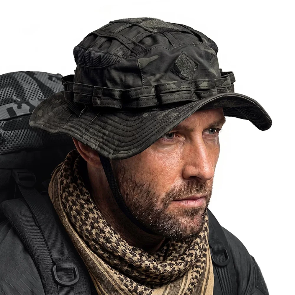 IDOGEAR Sombrero Táctico Boonie Transpirable de Ala Ancha - imagen 3