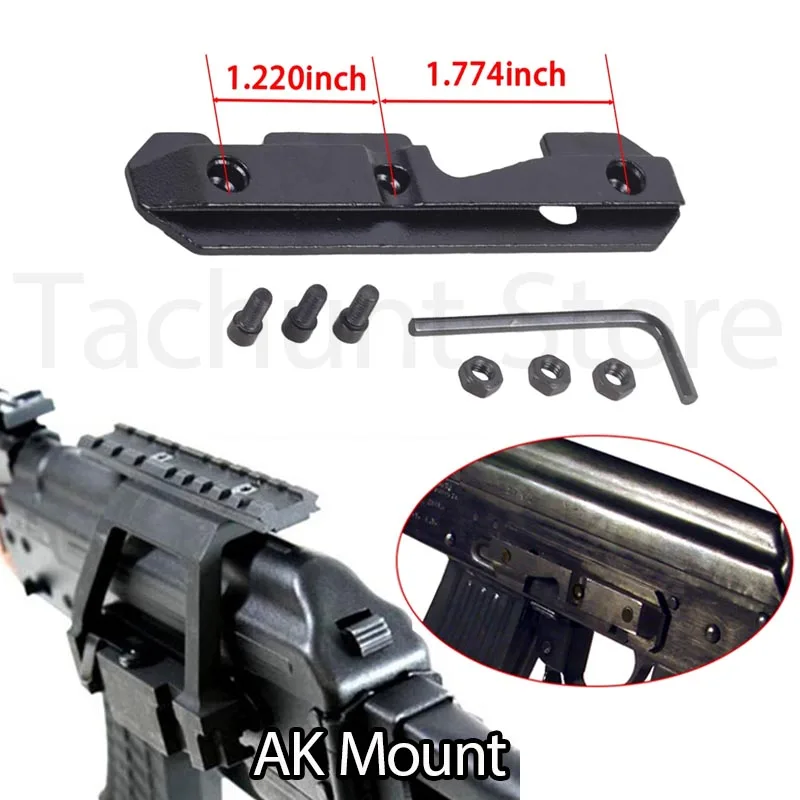 Montura táctica AK-74 QD liberación rápida con riel para visor