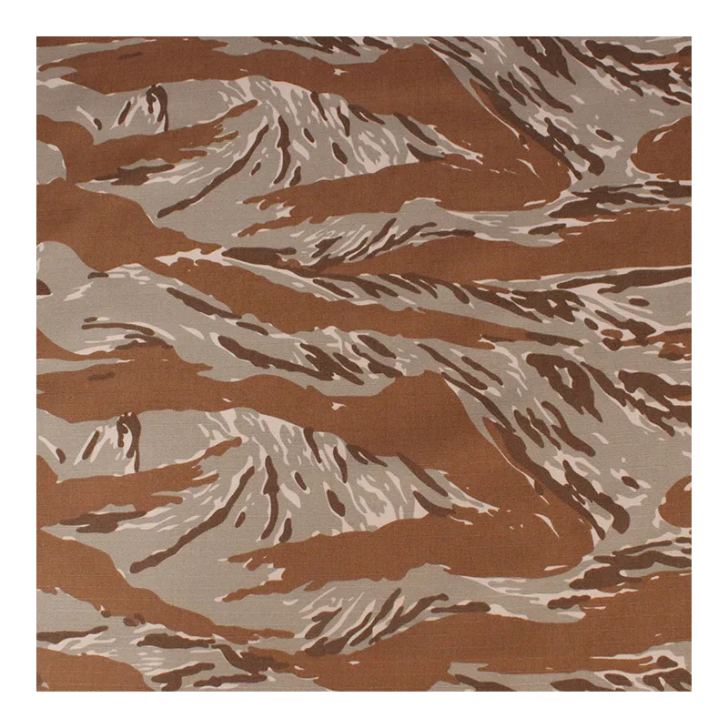 Tela ripstop camuflaje Desert Tiger Stripe NYCO táctico - imagen 4