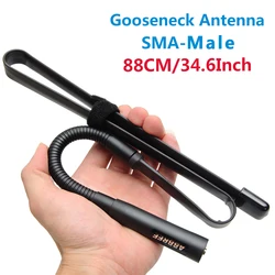 ABBREE Antena táctica VHF/UHF plegable con conector SMA macho
