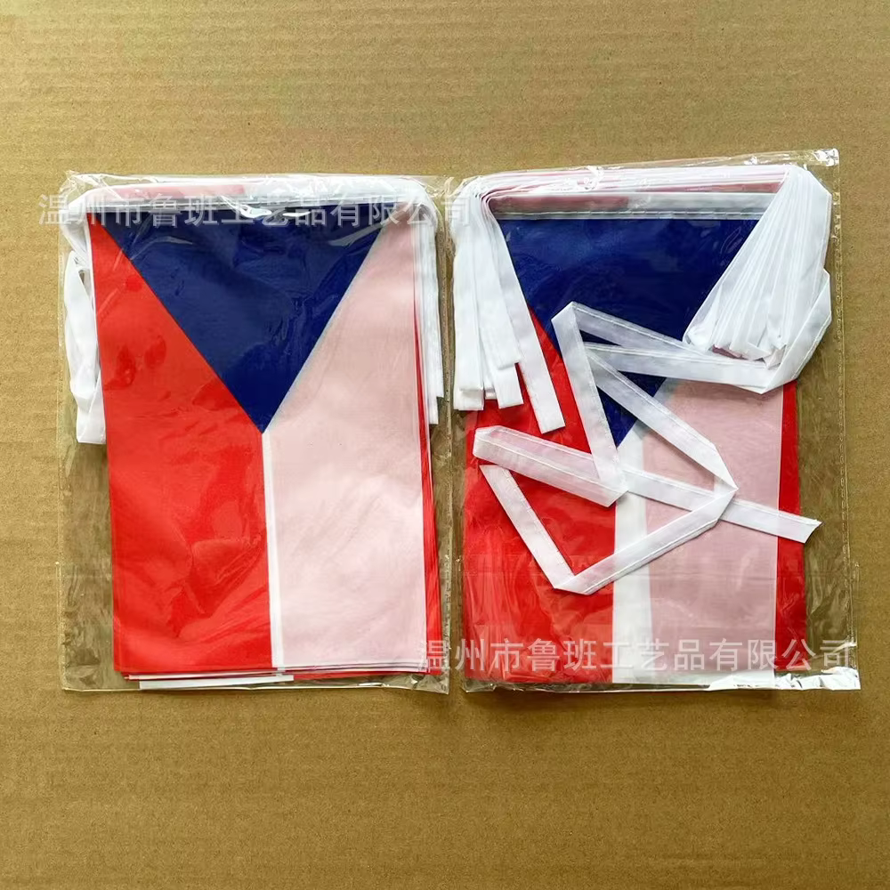 Bandera de la República Checa 14x21 cm de mano y mesa - imagen 2